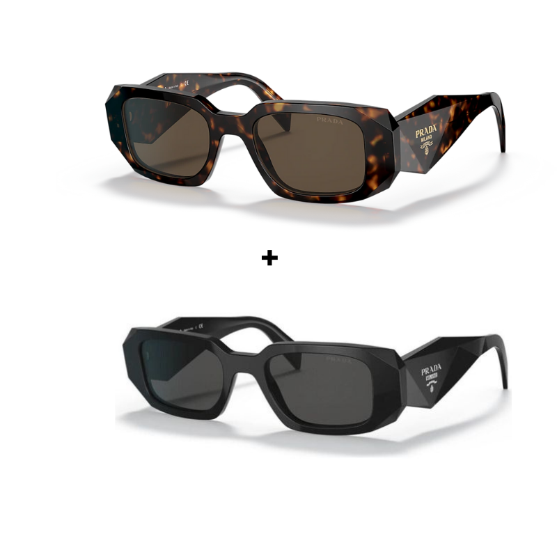 MARS NOIR - 2 Lunettes Unisexes - Gucci | Prada - Achetez 1 Obtenez 2