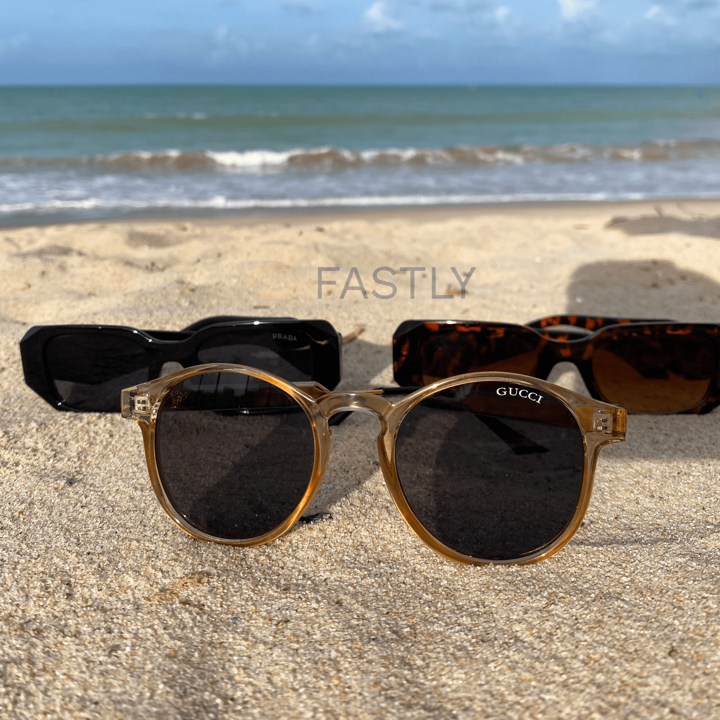 MARS NOIR - 2 Lunettes Unisexes - Gucci | Prada - Achetez 1 Obtenez 2