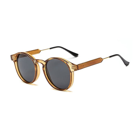 Lunettes de Soleil Rondes Vintage pour Femmes