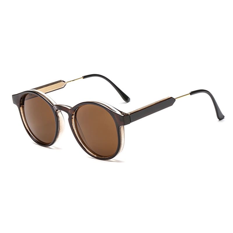 Lunettes de Soleil Rondes Vintage pour Femmes