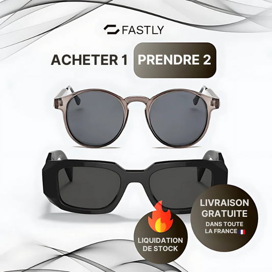 FÉVRIER BLACK - 2 Lunettes Unisexes - Gucci | Prada - Achetez 1 Obtenez 2